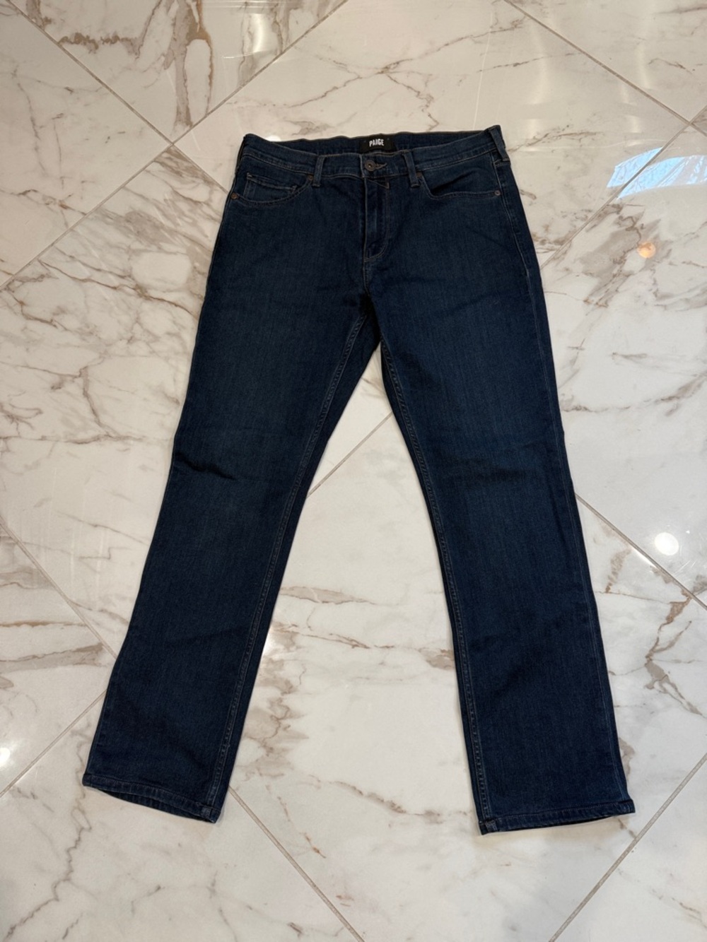 PAIGE Men Jeans Straight Dark Blue